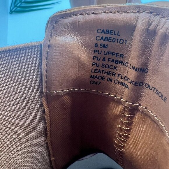 STEVEN NEW YORK Cabell Chelsea Boots Size 6.5M Tan Round Toe Block Heel NWOB - Picture 12 of 13